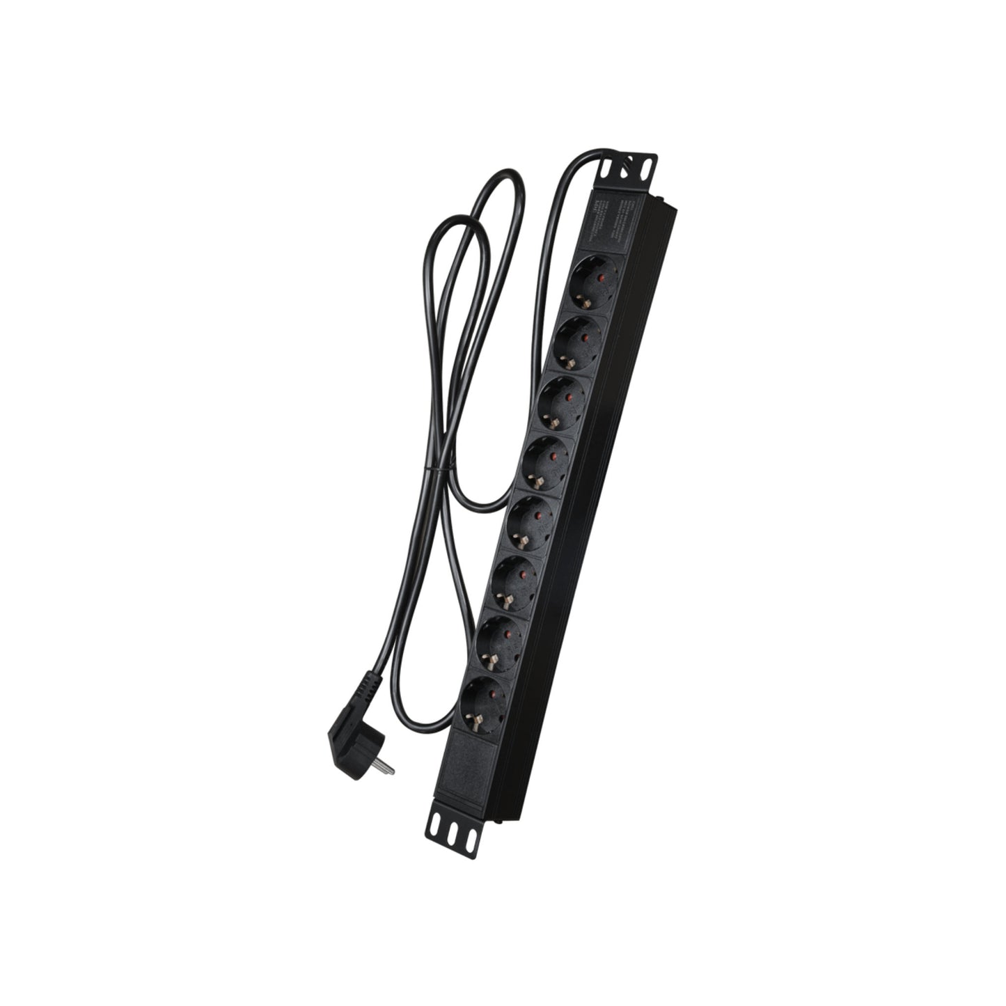 PDU-8P1U, PDU - 8xSchuKo 240V | 16A | Rack | 1U | EU