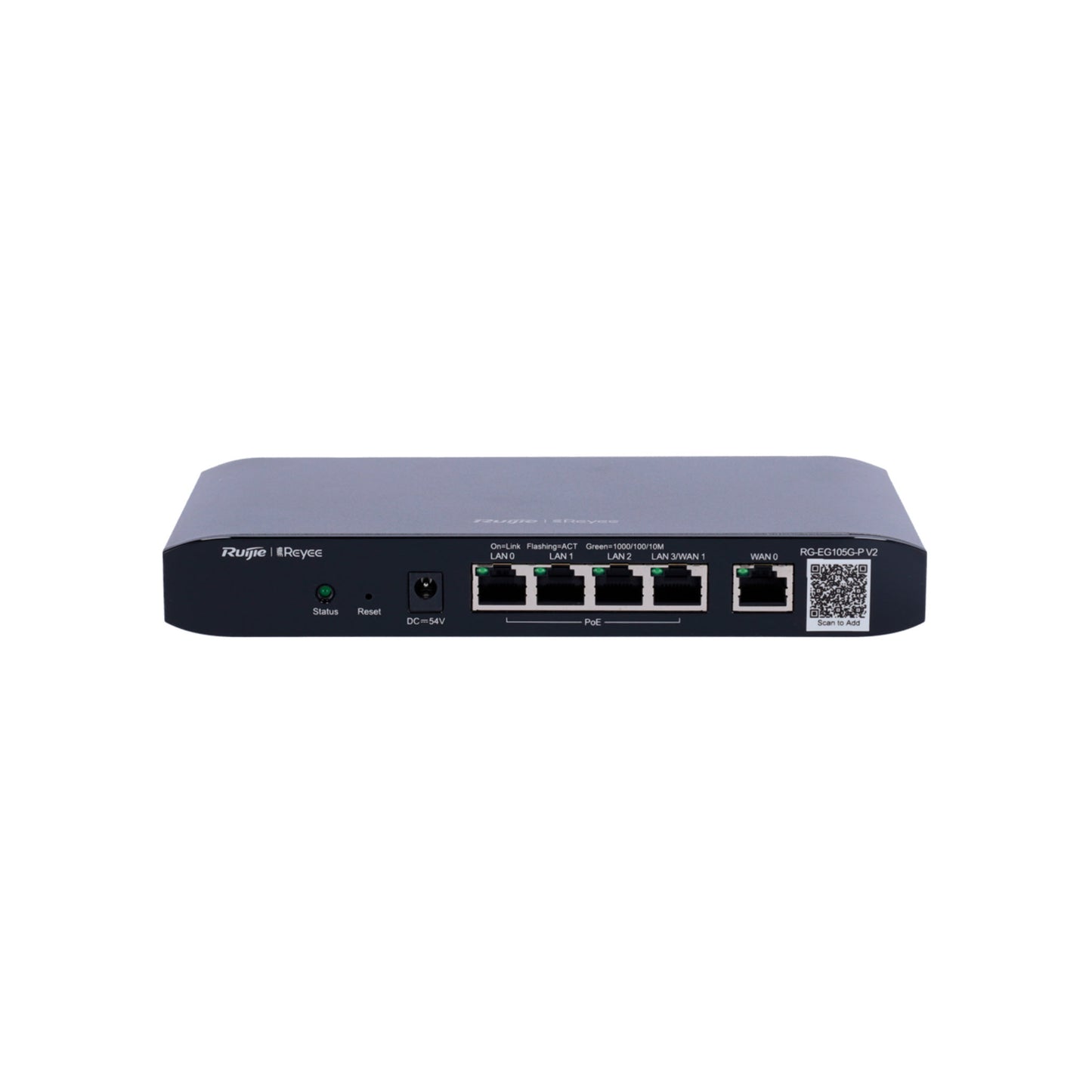 RG-EG105G-P V2, Cloud Managed PoE-Router - 5xGE | 100 Clients