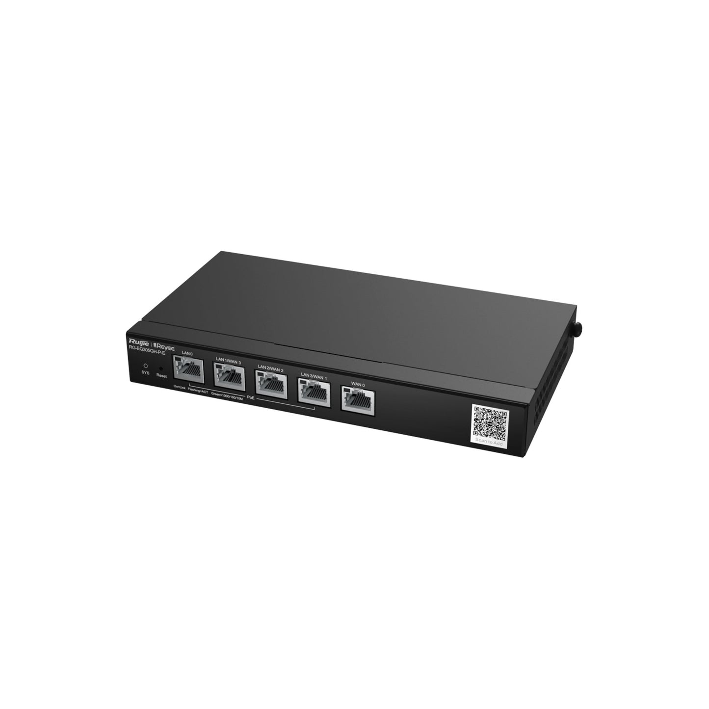 RG-EG305GH-P-E, Hochleistungs Cloud Managed Office PoE-Router - 5xGE | 300 Clients
