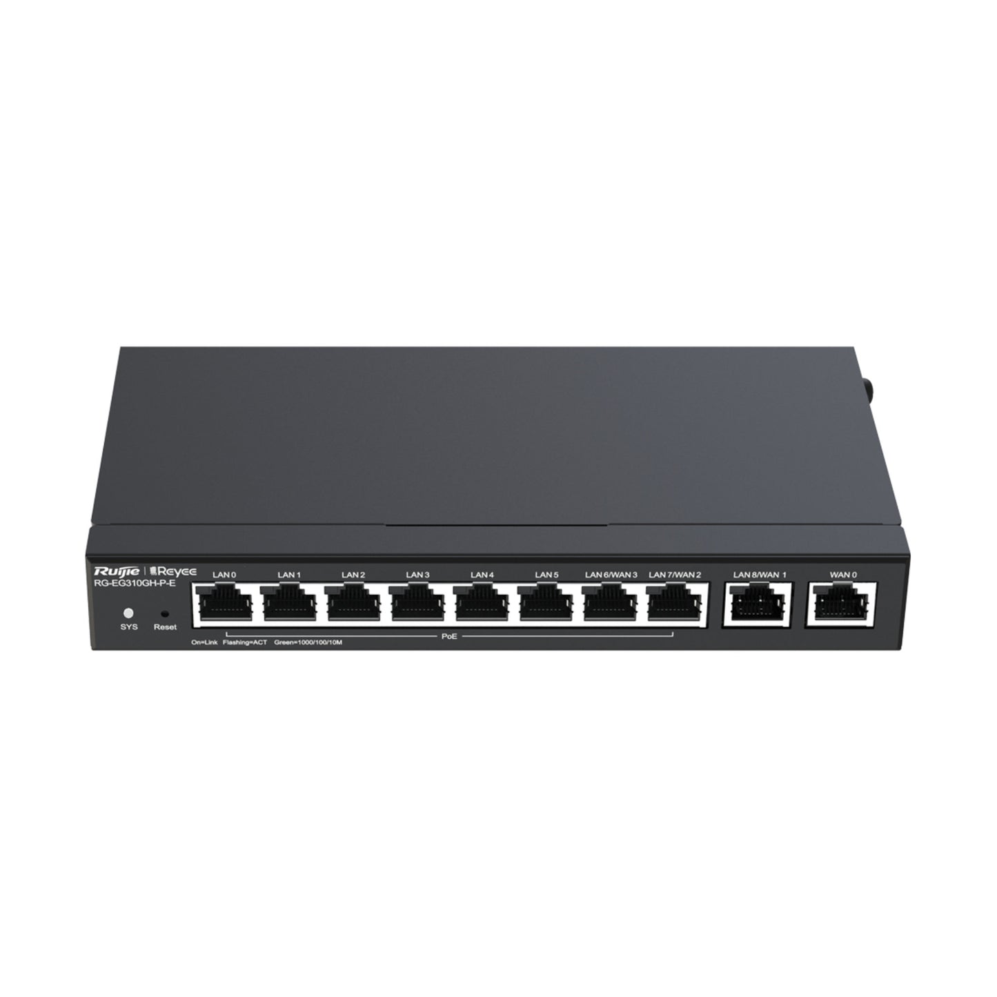 RG-EG310GH-P-E, Hochleistungs Cloud Managed Office PoE-Router - 10xGE | 300 Clients