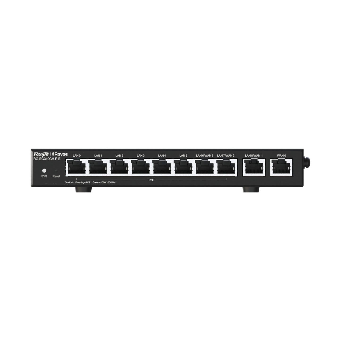 RG-EG310GH-P-E, Hochleistungs Cloud Managed Office PoE-Router - 10xGE | 300 Clients