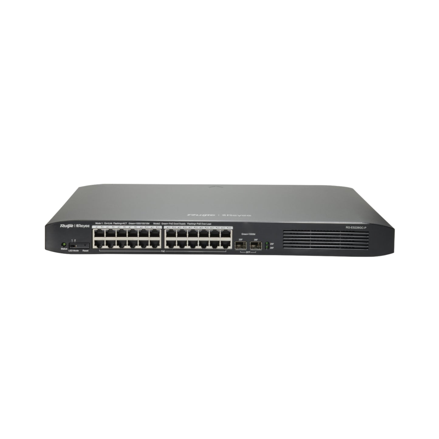 RG-ES226GC-P, Smart Cloud Managed PoE-Switch - 2xSFP 24xGE | L2 | PoE | CCTV