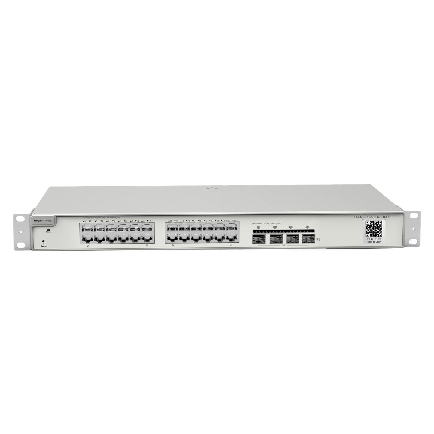 RG-NBS5100-24GT4SFP, L3 Gigabit Cloud Managed Switch - 4xSFP 24xGT | L3