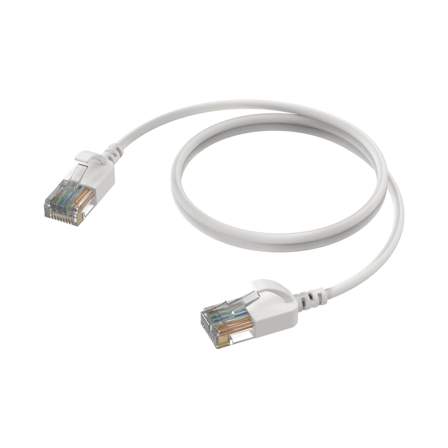 CAT6A Patchkabel (SLIM) - U/UTP | LSHF | White | 0,5m