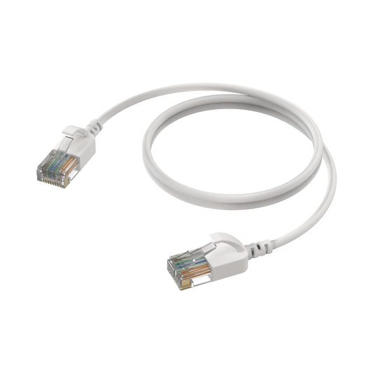 CAT6A Patchkabel (SLIM) - U/UTP | LSHF | White | 0,3m