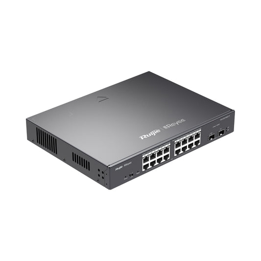 RG-ES218GC-LP, Smart Cloud Managed PoE-Switch - 2xSFP 16xGE | L2 | PoE | CCTV