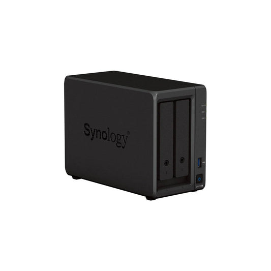 SYN DS723+, NAS - 0TB (max. 18 TB) | 2x 3.5"/2.5''/M.2 HDD/SSD | 2GB DDR4 (max. 32GB) | 1x eSATA | 1x USB 3.2 | 2x GE | Desktop