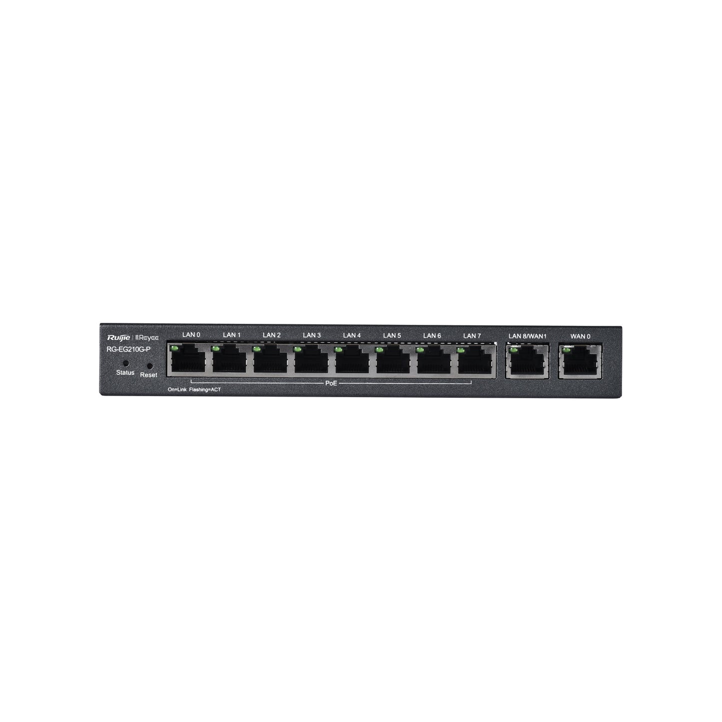 RG-EG210G-P, Cloud Managed PoE-Router - 10xGE | 200 Clients