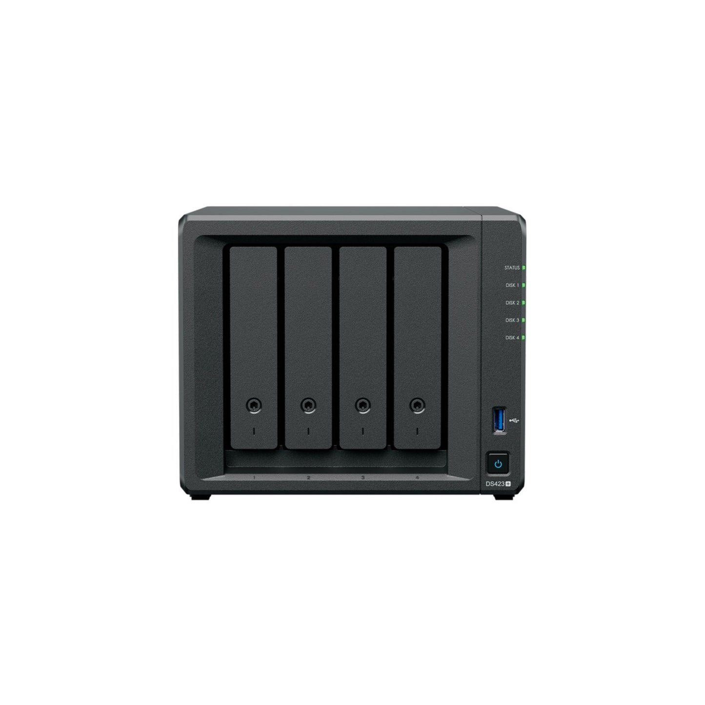 SYN DS423+, NAS - 0TB (max. 72 TB) | 4x 3.5"/2.5''/M.2 HDD/SSD | 2GB DDR4 (max. 6GB) | 2x USB 3.2 | 2x GE | Desktop