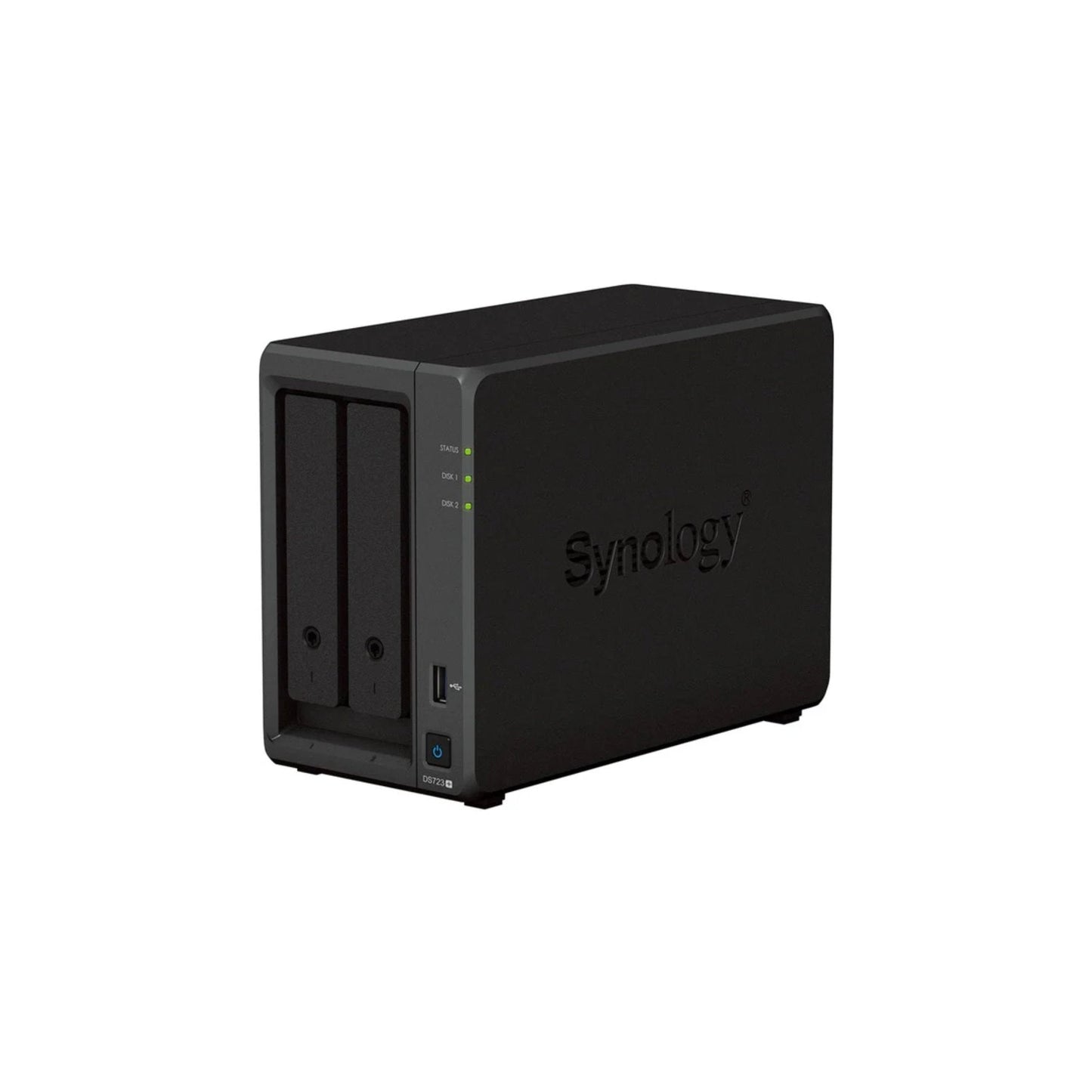 SYN DS723+, NAS - 0TB (max. 18 TB) | 2x 3.5"/2.5''/M.2 HDD/SSD | 2GB DDR4 (max. 32GB) | 1x eSATA | 1x USB 3.2 | 2x GE | Desktop